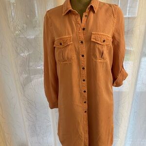 Light pink Button-Up Shirt Dress